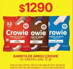 Supermercados Vea Crowie barrita de arroz oferta