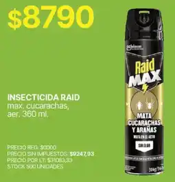 Supermercados Vea Raid insecticida max oferta