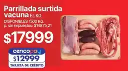 Supermercados Vea Parrillada surtida vacuna oferta