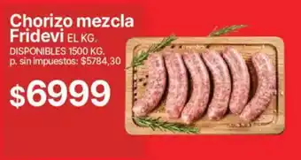Fridevi chorizo mezcla
