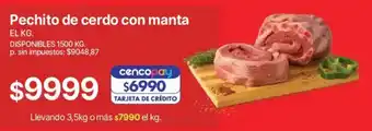 Pechito de cerdo con manta