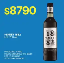 Supermercados Vea Fernet 1882 oferta