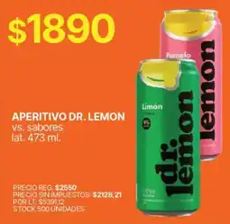 Supermercados Vea Dr. lemon aperitivo vs. sabores oferta