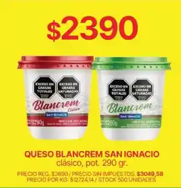 Supermercados Vea Blancrem queso clásico oferta