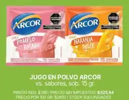 Supermercados Vea Arcor jugo en polvo oferta