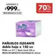 Disco Elegante - pañuelos oferta