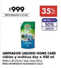 Disco Limpiador liquido vidrios y multiuso doy oferta