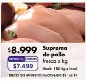 Disco Suprema de pollo fresca oferta
