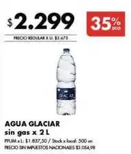 Disco Glaciar - agua glaciar sin gas oferta