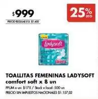 Disco Ladysoft - toallitas femeninas comfort soft oferta
