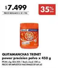 Disco Trenet - quitamanchas power precision polvo oferta