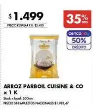 Disco Arroz parboil cuisine & co oferta