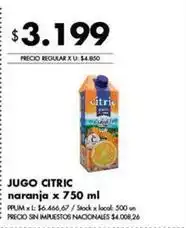Disco Citric - jugo citric naranja oferta