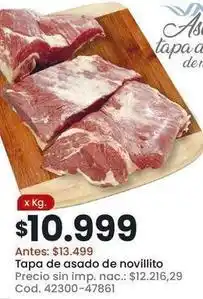 Coto Tapa de asado de novillito oferta