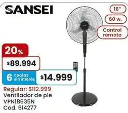 Sansei - ventilador de pie vpn18635n