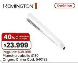 Coto Remington - plancha cabello s130 cod. 540132 oferta
