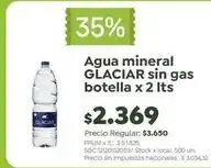 Jumbo Glaciar - agua mineral sin gas botella x 2 lts oferta
