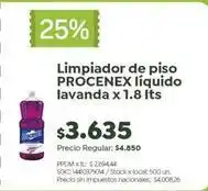 Jumbo Procenex - limpiador de piso líquido lavanda oferta