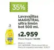 Magistral - lavavajillas ultra limón bot 500 ml