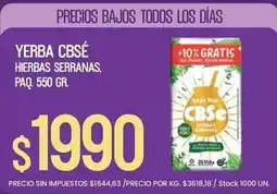 Supermercados Vea Serranas - yerba oferta