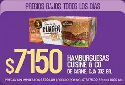 Supermercados Vea Cuisine - hamburguesas oferta