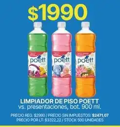 Supermercados Vea Poett - limpiador de piso oferta