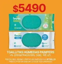 Supermercados Vea Pampers - toallitas húmedas oferta