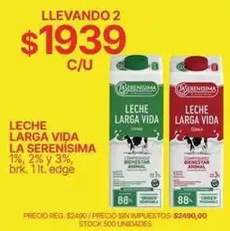 Supermercados Vea Vida - leche larga vida oferta