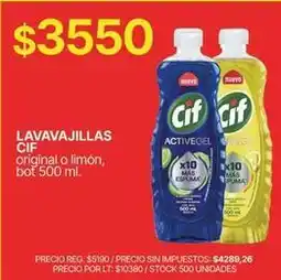 Supermercados Vea Cif - lavavajillas oferta