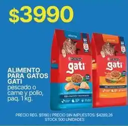 Supermercados Vea Gati - alimento para gatos oferta