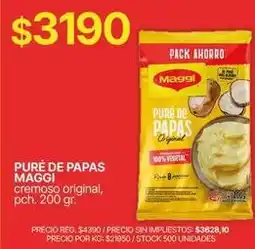 Supermercados Vea Maggi - pure de papas oferta