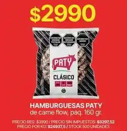 Supermercados Vea Paty - hamburguesas oferta