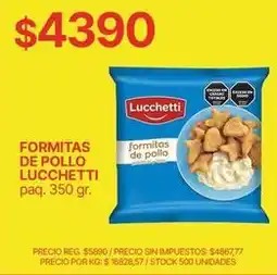 Supermercados Vea Lucchetti - formitas de pollo oferta