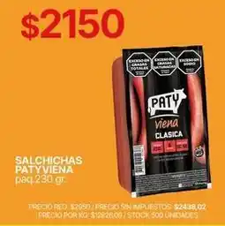 Supermercados Vea Paty - salchichas viena clasica oferta