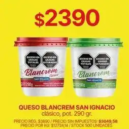 Supermercados Vea San ignacio - queso blancrem san ignacio oferta