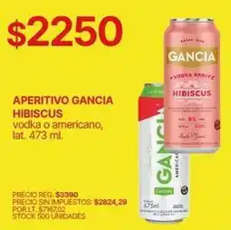 Supermercados Vea Gancia - aperitivo gancia hibiscus oferta