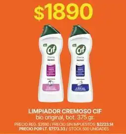 Supermercados Vea Cif - limpiador cremoso oferta