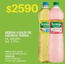 Supermercados Vea Terma - bebida a base de hierbas oferta