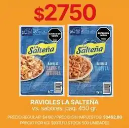 Supermercados Vea La salteña - ravioles oferta