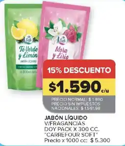 Carrefour Carrefour soft jabón líquido oferta