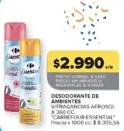 Carrefour Carrefour essential desodorante de ambientes oferta
