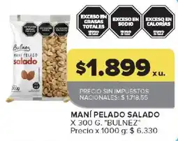 Carrefour Bulnez maní pelado salado oferta
