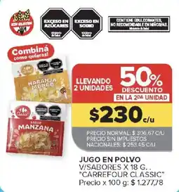 Carrefour Carrefour classic jugo en polvo oferta