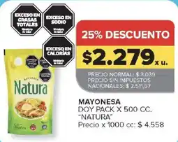 Carrefour Natura mayonesa oferta