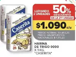 Carrefour Caserita harina de trigo 0000 oferta