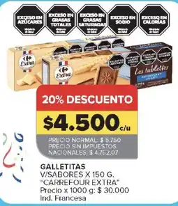 Carrefour Carrefour extra galletitas oferta