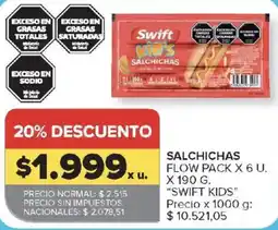 Carrefour Swift salchichas oferta