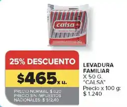 Carrefour Calsa levadura familiar oferta