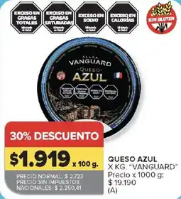Carrefour Vanguard queso azul oferta