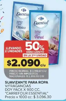Carrefour Carrefour essential suavizante para ropa oferta